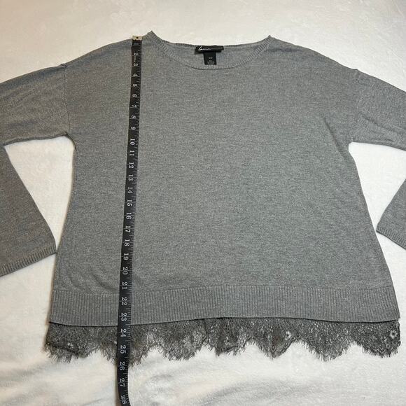 Lane Bryant Pullover Lace Trim Knit Sweater Size 14/16 Classic Minimalist - Picture 6 of 7